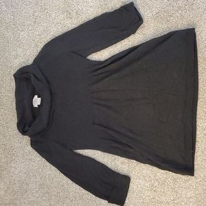 Gray Cowl Neck Maternity Sweater